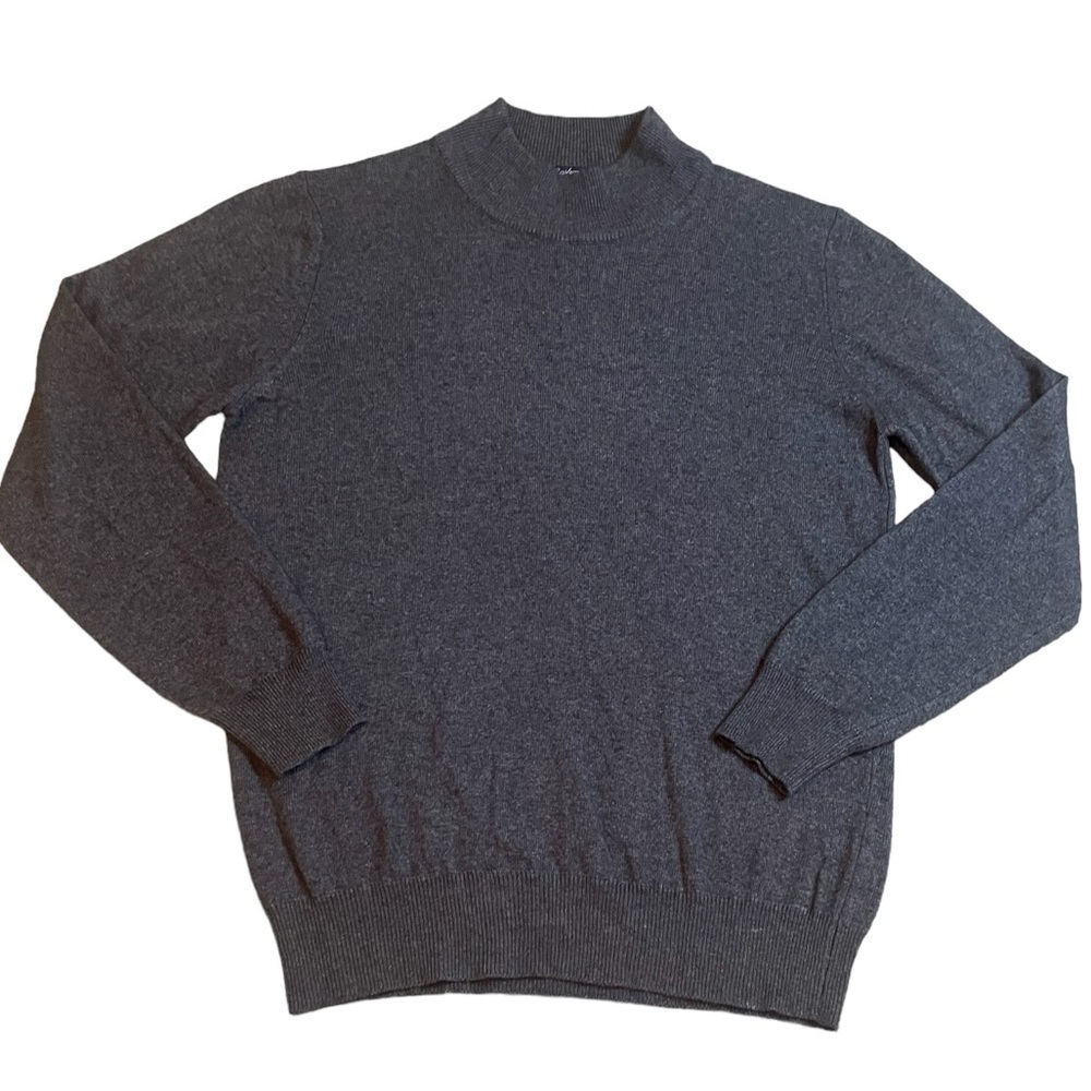 CASHMERE COLLECTION Made in Italy Wool Silk Viscose Blend  Gray Small Medium VTG